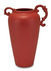 HENRIETTE Brocca in Pietra e Finimento Mattone BA-Rock, Rosso, Rustico, 23x17 cm