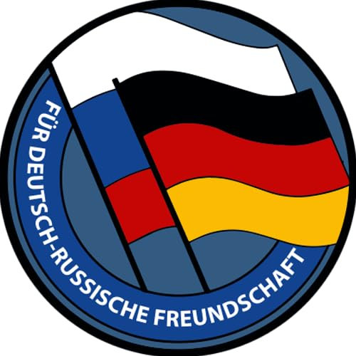 Sammys Shirt Store Für Deutsch-Russische Freundschaft II Aufkleber 4,5 cm