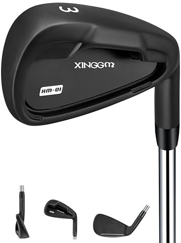 XM-01 Individual Golf Irons or Golf Irons Set - Premium Men Golf Club Iron with Steel Shaft for Right Hand Golfers Stiff Flex (#3 Iron Single, Right)