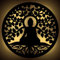 Buddha Meditation Nachtlicht - DIY MDF Holz Deko Lampe für Schlafzimmer, Wohnzimmer, Büro - Batteriebetrieben, Mehrfarbig