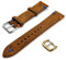 Generisch Armband aus echtem Wildleder mit Ziernähten Vintage One More Strap 18 mm 20 mm 22 mm Farbe Schwarz Blau Grün Braun Schnürsenkel Straps, 20mm