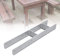 Ansobea H-Pfostenträger H-Anker Pfostenanker Set H Anker Pfostenträger Träger Anker Pfosten H-Form Stahlträger für Pfosten Zaun, Carports, Stelzenhäuser (12 Stück 81 x 600 x 5 mm)