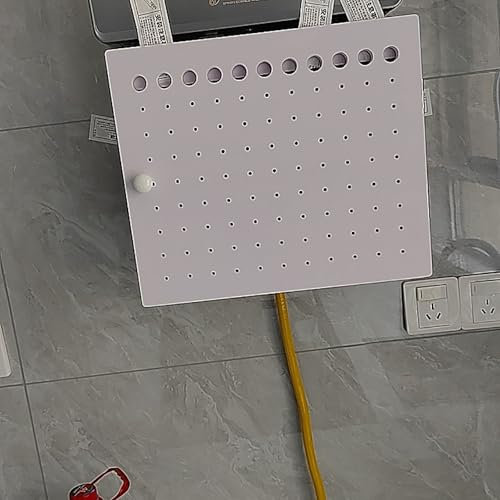 MTSYXYM Wall-mounted boiler valve pipe shield, gas water heater decorative shield, natural gas meter cover decorative baffle,Easy installation,magnetic door stopper, snap-on design.(35 * 40 * 17cm)