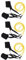 WOONEKY 3-teiliges Set Schwimmwiderstandsausrüstung Gürtel Schwimmendes Knöchelband Bademode Gummiband-Training Schwimmflosse Schwimmband Schwimmleine Pool-Bungee-Seil-Schwimmen Riemen