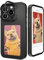reinkstone Inkplay E-Ink Screen Phone Case for iPhone 13 with Aluminum Alloy Kickstand, NFC Smart DIY Protective Case High Restoration, Shockproof, Wireless Black