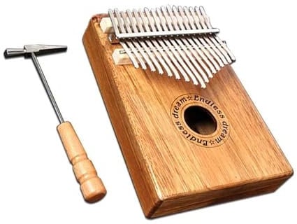 Professionelle Kalimba Musikinstrumente 17 Tasten Kalimbas Akazie Mahagoni Daumenklavier(Acacia)