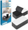 HOMMAND Badesivo Extra Forte，16 Pezzi Nastro Adesivo Hook and Loop, Nastro Adesivo Forte Perfetto per l'arredamento di Ambienti, Casa, Ufficio, Nero, 50mm×100mm