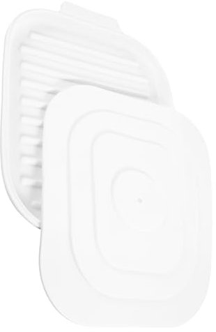 Hemobllo Bacon Backform Aus Silikon Quadratische Mikrowellen-baconpfanne Mit Deckel Hitzebeständig Antihaftbeschichtet Für Einfache Und Schnelle Bacon-backen Im Ofen