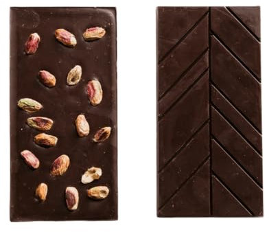 Seisensi - Tavoletta Cioccolato al latte Artigianale Italiano 100g con Smarties, Nocciole, Pistacchi, Frutti Rossi, Sale Maldon e Bacche di Pepe Rosa