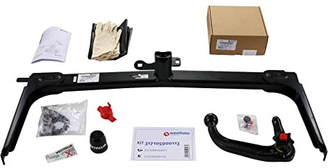 Westfalia Abnehmbare Anhängerkupplung für Skoda Yeti (BJ 08/2009-12/2017) - im Set mit 13-pol. fzg.-spez. Westfalia Elektrosatz