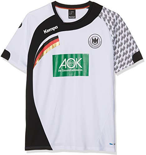 Kempa DHB Home T-Shirt Set, Herren XL weiß/schwarz