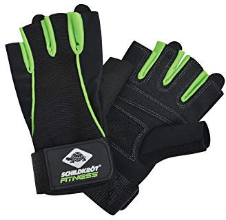 Schildkröt Fitness-Handschuhe Pro, verschiedene Größen wählbar (S-M / L-XL), Schwarz-Grün, 960154