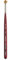 Princeton Velvetouch Artiste, Mixed-Media Brush for Acrylic, Watercolor & Oil, Series 3950 Mini Fan Luxury Synthetic, Size 20/0