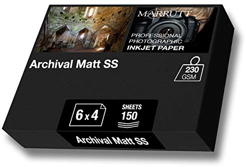 Marrutt 230gsm Archival Matt Single Sided Inkjet Photo Paper (6 x 4 - 150 Sheets)