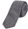 DonDon Herren Krawatte 6 cm Baumwolle braun-beige Fischgrätenmuster