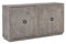 Woodkings® Sideboard Salem Massivholz Mango Anrichte Design Kommode Patina grau massiv Holzmöbel