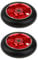 MagiDeal 2 pcs Professionelle 100mm Scooter Ersatz Rollen Scooter Wheels Räder Set - rot