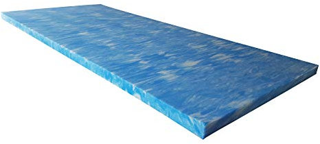 snoozo GELAX® | Atmungsaktiver Gel-Schaum Topper Matratzenauflage | Ohne Bezug | RG 50 | 5 cm Gesamthöhe | Alle Zuschnitte und Größen möglich | Qualität Made in Germany (100 x 200 cm)