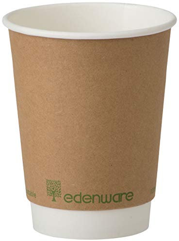 Edenware Compostable Double Wall Coffee Cup 12oz - 1x500