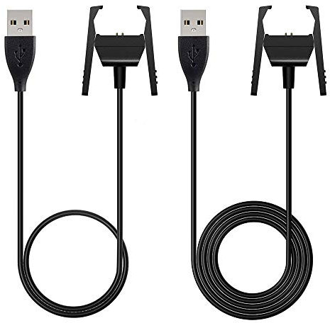AWINNER Charger Compatible for Fitbit Charge 2- Replacement USB Charger Charging Cable Compatible for Fitbit Charge 2 with Cable Cradle Dock Adapter (2-Pack)