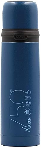 LAKEN 180075a, Termo De Acero Inoxidable Con Tapón Vaso 0 75L Azul Unisex Adulto, Azul (Blue), 750ml