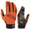 INBIKE MTB Handschuhe Herren Fahrrad Freizeit Vollfinger Lang Fahrradhandschuhe Sommer Atmungsaktiv Touchscreen Radhandschuhe Für Moutainbike Downhill Motocross Rennrad Radsport Orange L