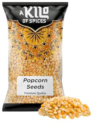 A Kilo of Spices | Delicious Popcorn Seeds - 10 Kg | Premium Quality Kernels for Microwave Popcorn - Sweet & Savoury Flavours | Perfect for Movie Nights and Snacking | Popping Corn Kernels