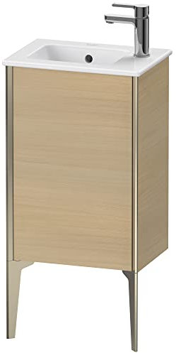 Duravit XViu 4480L Waschtischunterbau stehend, 1 Tür Anschlag rechts, für Waschtisch ME by Starck 072343, 410x290 mm, Farbe (Front/Korpus): Champagner matt/mediter. Eiche - XV4480RB171
