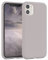 EAZY CASE Premium Silikon Handyhülle kompatibel mit iPhone 11, Slimcover mit Kameraschutz und Innenfutter, Silikonhülle, Schutzhülle, Bumper, Handy Case, Hülle, Softcase, Rosa Braun