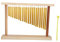 Single-row Table Top Bar Chimes 20‑Tone Wind Chimes with Mallet for Classroom Music Meditation Yoga Percussion Musical Instrument