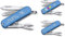 Victorinox Couteau de Poche Classique SD avec Demande Impression sur Coque I Cadeau pour Hommes Femmes I Cadeaux pour Anniversaire I Suisse Personnalisé 7 Fonctions 0.6223 - Bleu