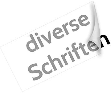 Wunschaufkleber mit Vorschau gestalten - Autoaufkleber nach Wunsch - Buchstaben Text ab 10cm (Länge: 40cm x dazugehöriger Höhe, 070 schwarz)