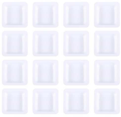 ULTECHNOVO Square Weigh Boats, 50pcs Weighing Boat Professional Lab Scale Square Dish Boat Powders Liquids Mixing Weighing Tray petri dishes for Home Shop 7ml