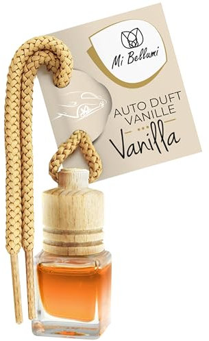 Mi Bellumi Auto Duft Vanille-Karamell - Holz, Vanille Parfüm - Car Scents - Lufterfrischer für Fahrzeuge