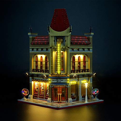 GEAMENT LED Licht-Set Kompatibel mit Lego Palace Cinema - Beleuchtungsset für Creator 10232 Baumodell (Modell-Set Nicht enthalten)