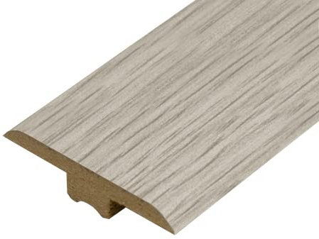 Universal Moudlings Laminate & Wood Flooring T Section Transition Bar MDF Threshold Strip Edge Profile Door Strip Trim (Morning Oak)