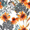 ReWallpaper Tapete Gänseblümchen Selbstklebende Tapete Blumen Vintage Möbelfolie Selbstklebend Blumenmuster Klebefolie Badezimmer Wasserfest Möbel Blumentapete Gelb Weiß Grau 44.5CM x 3M