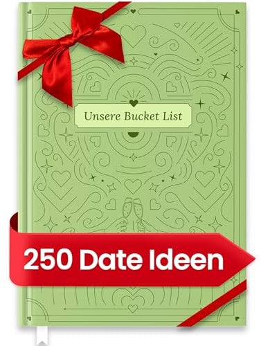 Bucket List für Paare | Paargeschenk | Geschenke für Paare und Partner | A4 | Überraschung Freundin Freund zum Geburtstag, Valentinstag, Jahrestag | Pärchenbuch mit 250 DateIdeen (Vintage)