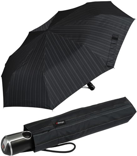 Knirps Regenschirm Taschenschirm Large Duomatic Men´s Print - Stripe