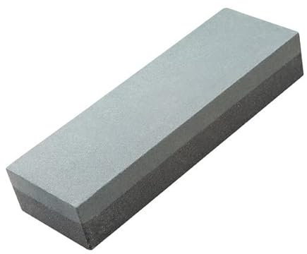 ebuyerfix Durable Sharpening Stones, One Side 120 grit, One Side 240 grit Wear-Resistant Fusiform Shaped Sharpener Fine Medium Grit Whetstone for Scissors, Knives, Axes, Chisel Tools, and Blades