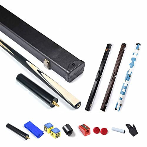 Billard Queue Eschenholz 145 cm 10 Teilig Spitzen 11.5mm Mit Zubehör Verlängerung Tasche/Koffer Set Zu Wählen Profi Snooker Pool Cue Sticks,B,11.5mm