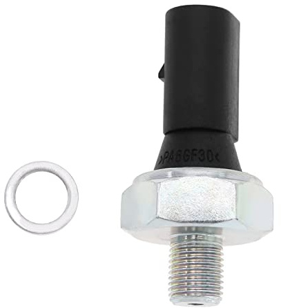 The Lord of the Tools Interruptor de sensor de presión de aceite de repuesto con anillo de sellado 38919081 38919081C 38919081H 038919081C compatible con Audi A1/ A2/ A3/ A4/ A6