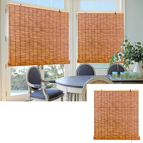 1m 1.2m 1.3m 1.5m 1.65m bambusrollo außenbereich Seitenzugrollo Schilfvorhang Bambus Rollo für Garten Balkon Türen Fenster wetterfest