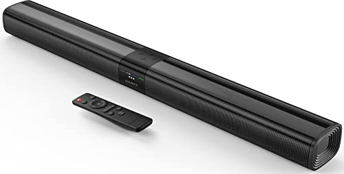 RIOWOIS Sound Bars for Smart TV, 31 Bluetooth Speakers with HDMI-ARC Soundbar, Optical AUX Connection, Crystal Clear Sound and Easy Setup, Surround Sound System