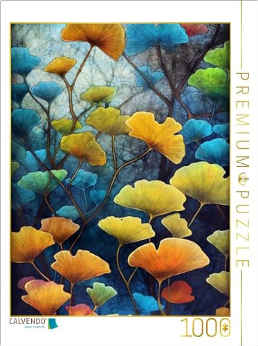 Puzzle · Blätterpracht | Der Zauber von Ginkgo Biloba Blättern · 1000 Teile · Lege-Größe 64 × 48 cm · CALVENDO Puzzle