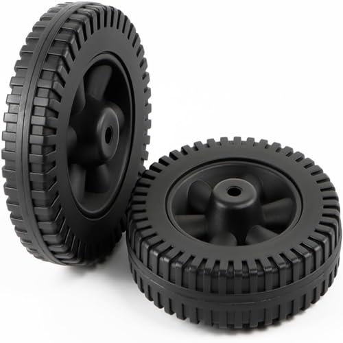 MEZOKUCEL 2 Ruote di Ricambio per Barbecue in plastica, Ruote di Ricambio per Griglie a Gas Charbroil, Ruote da Forno per Barbecue (7 Pollici)