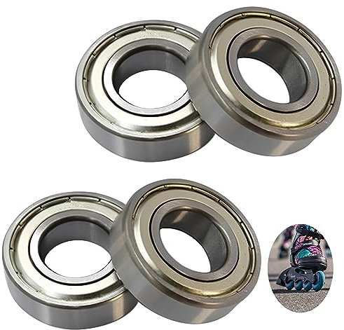 4 Stück 608ZZ Kugellager,608ZZ Skateboard kugellager,8mm x 22mm x 7mm,608zz Skateboard Bearings,Metall Rillenkugellager,Geräuscharm,Hohe Geschwindigkeit,für Skateboard,Roller,Inline Skates