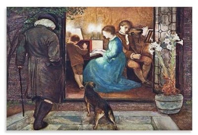 Evensong (1871) Poster von Edward Robert Hughes, Leinwandbild, Poster, Wandkunst, dekoratives Bild, Drucke, moderne Dekoration, 20 x 30 cm