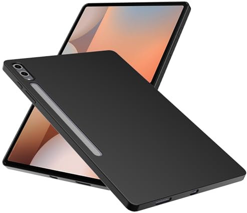 WFTE Hülle für Samsung Galaxy Tab S10 Ultra 14.6 Handyhülle [Ultra Dünn] [Passgenau Dünn Matt] Premium TPU Silikon Schutzhülle Weiche Case für Samsung S10 Ultra- Schwarz (Samsung Galaxy Tab S10 Ultra)