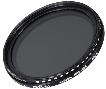 sourcing map ND2-400 Lens Filter Variable Neutral Density Lens Filter 49mm Circular ND Filter Grayscale Filter for Camera Photography Lens